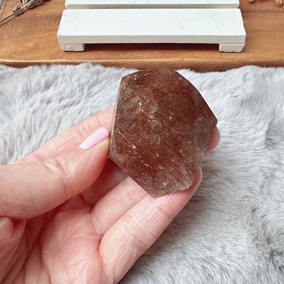 Gorgeous Small Rutilated Quartz Free Form | Rutilated Quartz Gusher - Picture 4 of 11